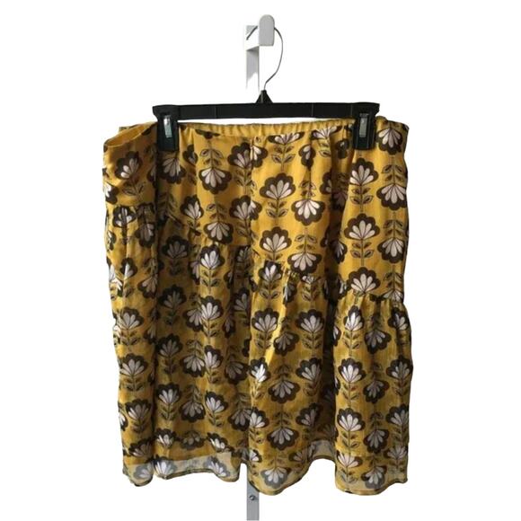 Eloquii Small Wonders Floral Tiered Ruffle Skirt - Picture 7 of 12